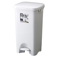 リス ゴミ箱 H&H 30PS ペダルペール ポリ袋フック付 グレー 30L 日本製の画像