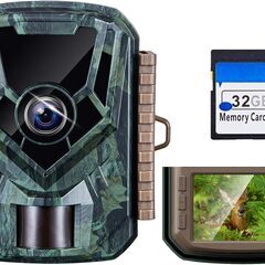 KJK トレイルカメラ 野生動物監視カメラ 小型防犯カメラ 乾電...