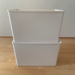①【美品】DCM 収納ボックス （フタ付き）の画像