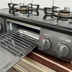 美品■リンナイ ガスコンロ LPガス用 2024年製■Rinnai KG35NBKR RT35NJH 黒 ブラック系■プロパンガステーブル ガス台 幅56cmコンパクトタイプの画像