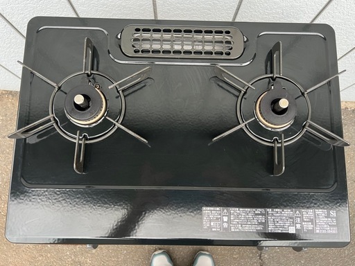 美品■リンナイ ガスコンロ LPガス用 2024年製■Rinnai KG35NBKR RT35NJH 黒 ブラック系■プロパンガステー