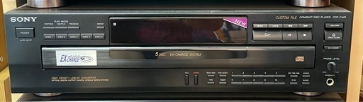 SONY CDP-CE445の 5ディスクカルーセルCDプレーヤー
