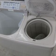 【直接取引】２槽式洗濯機　日立　PAT45K5　19年製　ライトブラウン　14.080円税込の画像