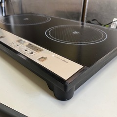 2022年製 IH 2口 クッキングヒーター PPIT-2IH ブラック 動作確認済 パン•パシフィック コンロ 電磁調理器 中古品 ④の画像