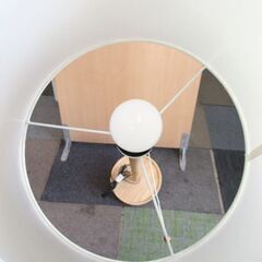 ニトリスタンドライト シェード 高さ150cm １灯 ホワイト＆ナチュラル系 フロアライト 照明器具 間接照明 ライト 照明 札幌 北20条店の画像