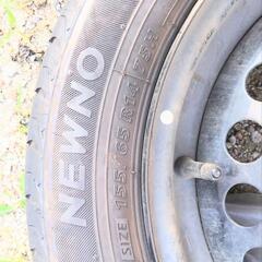ノーマルタイヤ　155/65 R14 1本　鉄チン付き　サマータイヤの画像