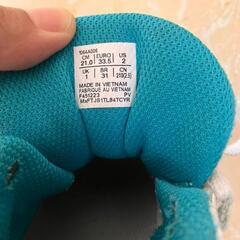 【値下げ中　早いもの勝ち】　21cm ASICS バスケットボールシューズ 女性用 ホワイト/ターコイズの画像