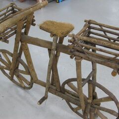 【直接取引】フラワースタンド　自転車　置物　木製　4928円税込の画像