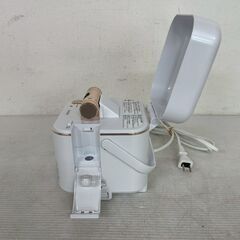 【TWINBIRD】ツインバード フェイススチーマー SH-2787型 美顔器 取扱説明書付 動作確認済 ホワイト コンパクトサイズ ホームエステ Y1833の画像