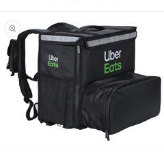 未使用品　Uber 配達　かばん　バック　防水カバー付きの画像