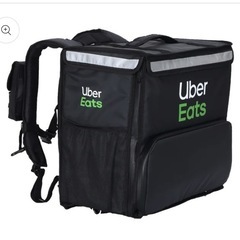 未使用品　Uber 配達　かばん　バック　防水カバー付きの画像