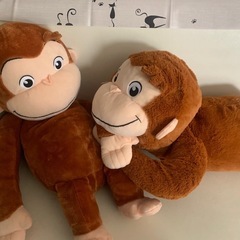 【美品 かわいい】 ぬいぐるみ  おさるのジョージ 特大サイズの画像
