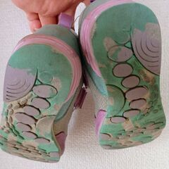 紫×ミント☆moonSTAR☆スニーカー16cmの画像