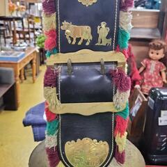 ●カウベル cowbell 特大 鐘鈴 家畜の首につける 牛鈴（顔の大きさぐらい）　アンティーク レトロ ヴィンテージの画像