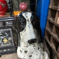 ダルメシアン 陶器製 置物オブジェ 犬の画像