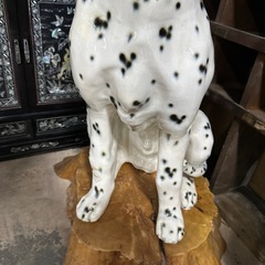 ダルメシアン 陶器製 置物オブジェ 犬の画像