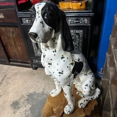 ダルメシアン 陶器製 置物オブジェ 犬の画像