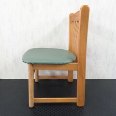 (C) カリモク ダイニングチェア　オーク色　 カントリー アンティーク  食卓椅子 合成皮革 木製 軽量 日本製 国産 の画像
