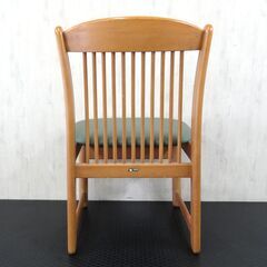 (C) カリモク ダイニングチェア　オーク色　 カントリー アンティーク  食卓椅子 合成皮革 木製 軽量 日本製 国産 の画像