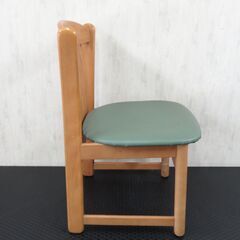 (C) カリモク ダイニングチェア　オーク色　 カントリー アンティーク  食卓椅子 合成皮革 木製 軽量 日本製 国産 の画像