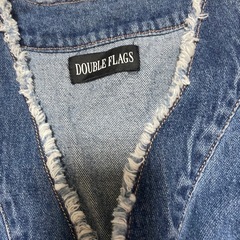 DOUBLE FLAGS デニムフリルベストの画像