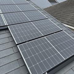 関東近郊にて太陽光パネル設置の画像