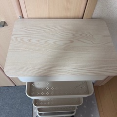 収納ワゴン　キャスター付き　軽量　蓋付きの画像