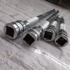 ★値下げ★ スナップオン FXK6/FXK11 3/8 エクステンションバー 4本セット おまけ付（FU8A） 彫刻有 現状品【ハンズクラフト宜野湾店】の画像