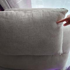 ニトリの背もたれクッション（ソファベッドMB07）の画像