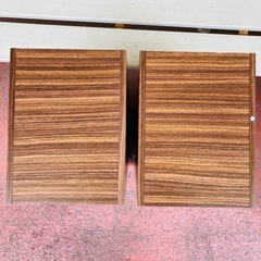 2個セット オシャレ カラーボックス ブラウン 収納 棚 物置 物入れの画像