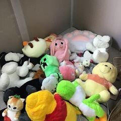 大量ぬいぐるみの画像