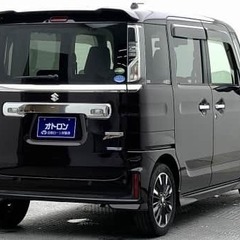 【自社ローン対象】スズキ　スペーシア　カスタム　両側電動スライドドア　障害物センサー　ETCの画像