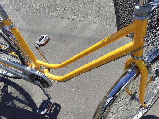 26インチ 🚲 中古 自転車 12,800円 🔁3段切替 🔑鍵新品 💡ライト