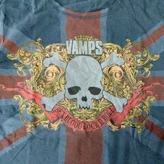 VAMPS LIVE LONDON Tシャツ プリント L 半袖 ライブTシャツ スカル ユニオンジャック 古着 グッズ ロックT バンドT HYDE 札幌市 中央区 南12条の画像