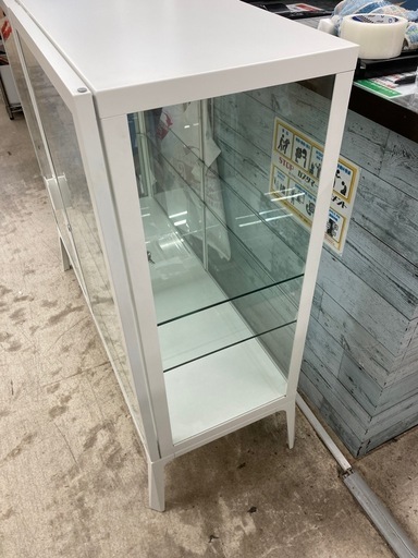 9/11 値下げ⭐️廃盤⭐️IKEA イケア⭐️コレクションケース⭐️MILSBO ミルスボ⭐️ホワイト⭐️鍵付⭐️おしゃれ⭐️ガラス