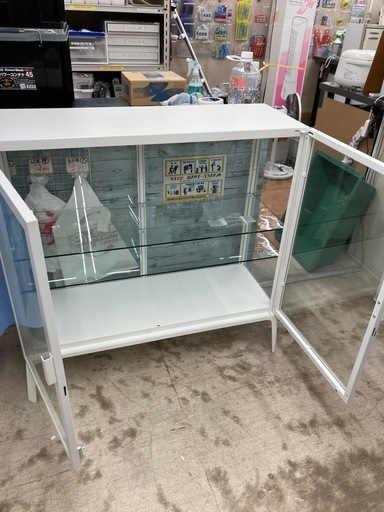 9/11 値下げ⭐️廃盤⭐️IKEA イケア⭐️コレクションケース⭐️MILSBO ミルスボ⭐️ホワイト⭐️鍵付⭐️おしゃれ⭐️ガラス