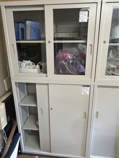コクヨ　スチールロッカー　オフィス書庫上下2段　オフィス家具