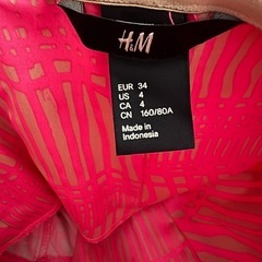 H&M ベアワンピース　ピンク　可愛い！！の画像