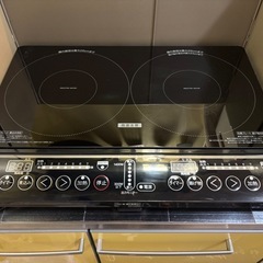 山善　IHクッキングヒーター2口