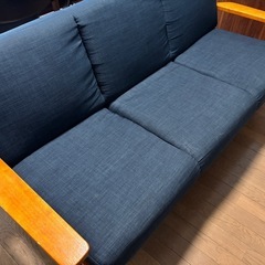 ソファ　3人掛け　ソファー　北欧風　布　の画像