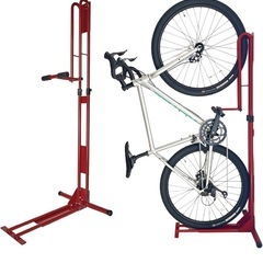 サイクルロッカー(CycleLocker) 縦置き ロードバイク ペダルで固定 自転車スタンド クランクストッパースタンド RED CS-650の画像