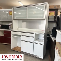 超美品‼️】定価20万♪ 綾野製作所 110cm幅キッチンボード(シャンティ)