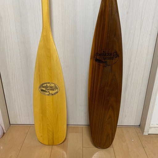 カヌー　パドル　木製　2本