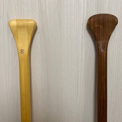 カヌー　パドル　木製　2本
 の画像