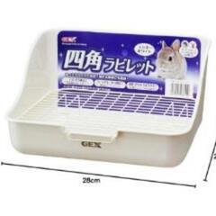 値下げ　GEX ジェックス 四角ラビレット 長方形トイレ ミルキーホワイト うさぎ用

　の画像