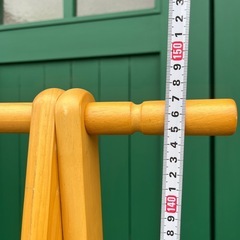 ナチュラル ハンガーラック  木製　パイプハンガー コートハンガー 衣類収納 ポールハンガー 押入れ クローゼット 衣類 ワードローブ 整理 洋服 服 おしゃれ 北欧の画像