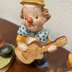 アンティーク　ピエロの置物　4つセット　の画像