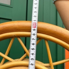パーテーション　籐　ラタン　3連　スクリーン　木製　間仕切り　衝立 レトロ アンティーク ビンテージなどお好きな方に！の画像