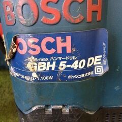 ボッシュ GBH5-40DE ハンマードリル 訳あり【野田愛宕店】【店頭取引限定】【ジャンク】管理番号：IT581MVZ6UEOの画像