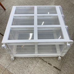 【ジモティー割引で最大15％OFF⭐️】 プラスチック3段　収納ケース　キャスター付き　※2400010541506の画像